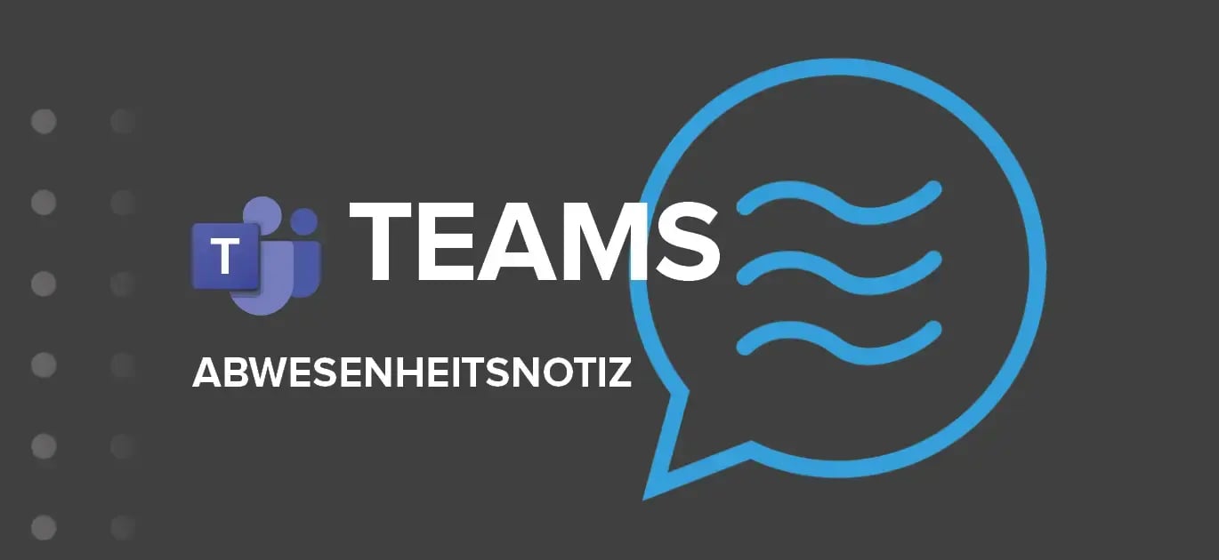 Eine Sprechblase welche neben dem Teams Icon dargestellt wird