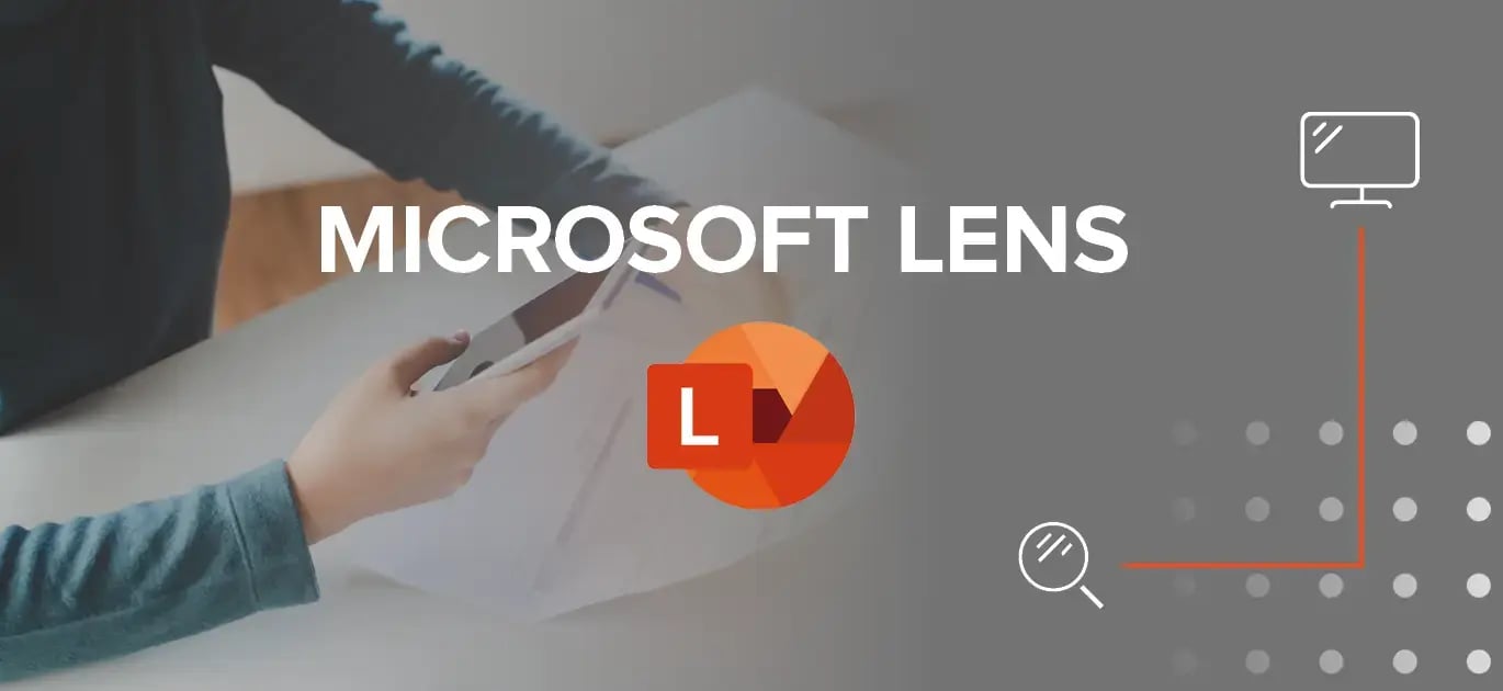 Eine Person die mit dem Handy die Microsoft Lens Funktion verwendet