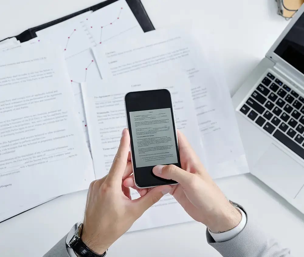 Dokumentenscan mit Microsoft Lens und Smartphone