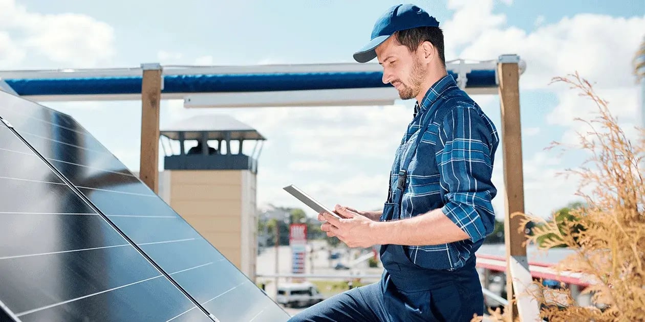 Installation einer Solaranlage