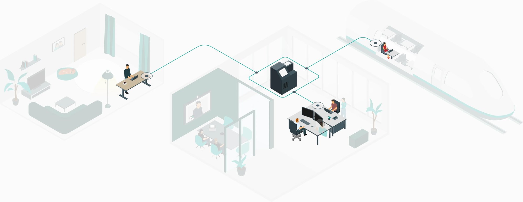 Eine Illustration des BUCS IT Cloud Printing