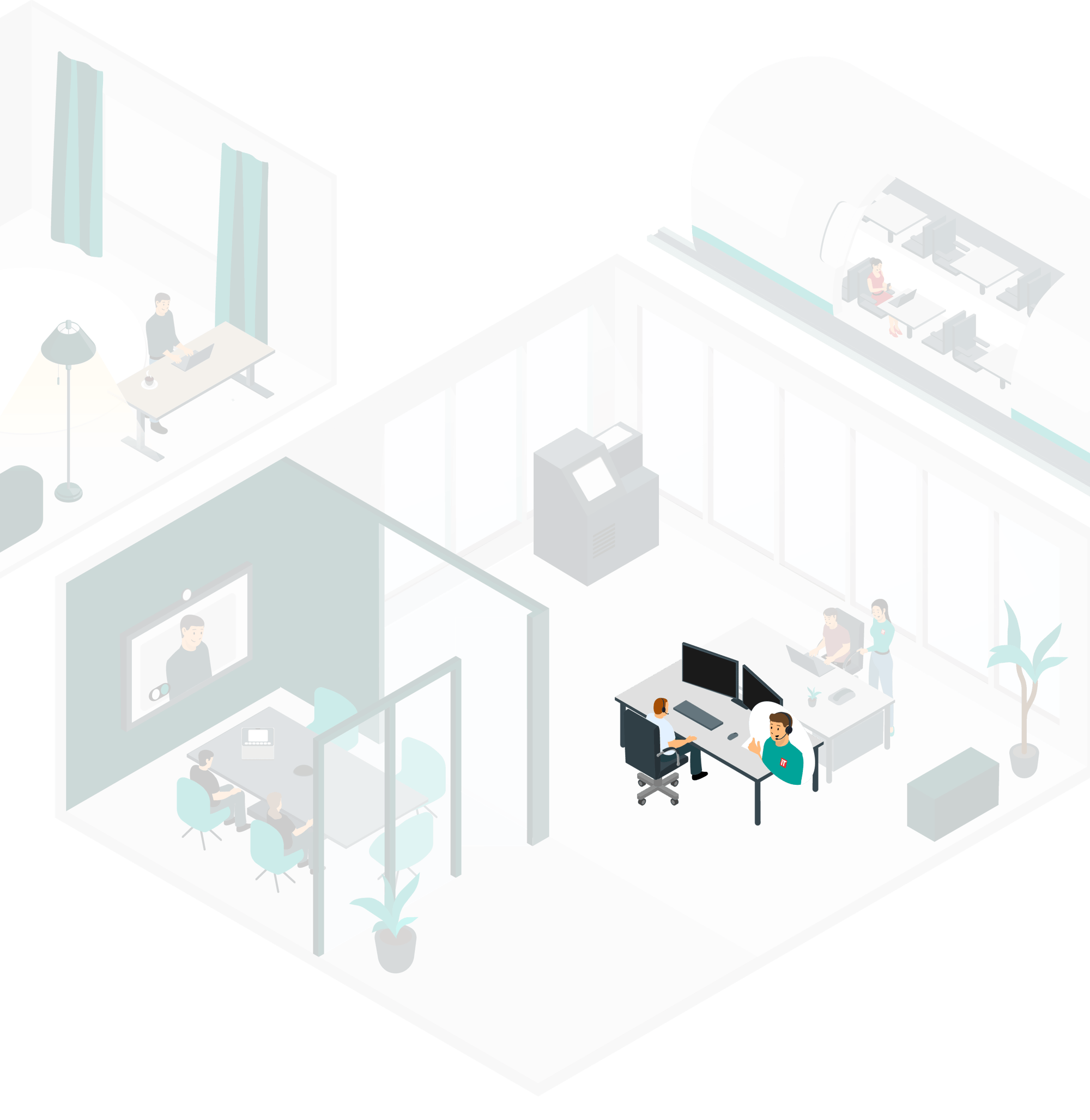 Eine Illustration des BUCS IT Helpdesk