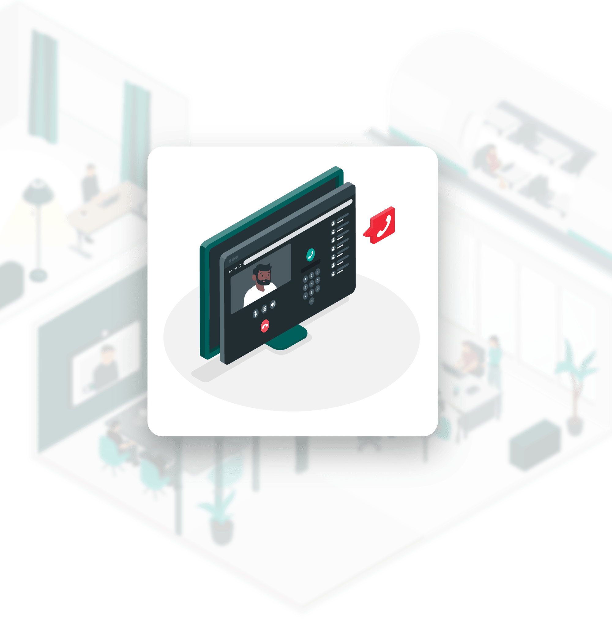 Eine Illustration des BUCS IT Cloud Phone Service