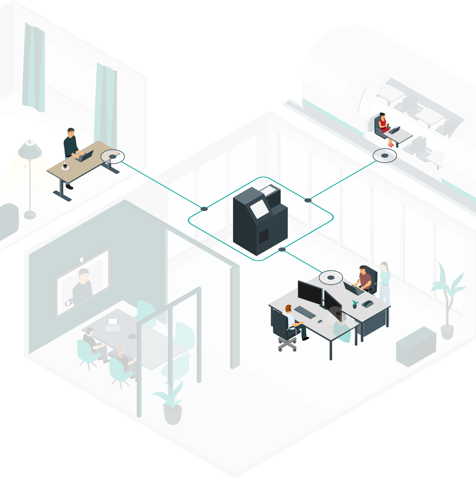 Eine Illustration des BUCS IT Cloud Printing